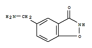 (9ci)-5-(氨基甲基)-1,2-苯异噁唑-3(2H)-酮结构式_723232-74-4结构式