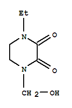 (9ci)-1-乙基-4-(羟基甲基)-2,3-哌嗪二酮结构式_72325-04-3结构式