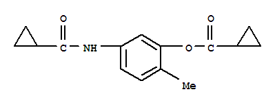 5-[(环丙基羰基)氨基]-2-甲基苯基环丙烷羧酸结构式_723257-42-9结构式
