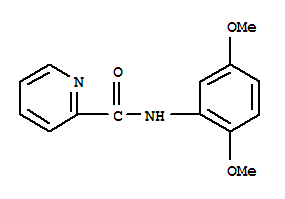 (9ci)-n-(2,5-二甲氧基苯基)-2-吡啶羧酰胺结构式_723257-62-3结构式