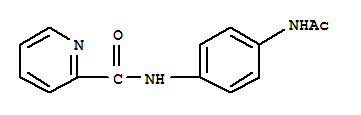 (9ci)-n-[4-(乙酰基氨基)苯基]-2-吡啶羧酰胺结构式_723257-63-4结构式