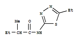 (9ci)-n-(5-乙基-1,3,4-噻二唑-2-基)-2-甲基-丁酰胺结构式_723257-99-6结构式