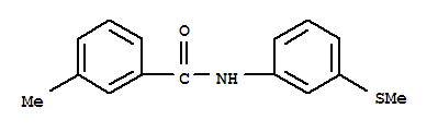 Benzamide, 3-methyl-n-[3-(methylthio)phenyl]-(9ci) Structure,723262-72-4Structure