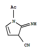 (9ci)-1-乙酰基-2,3-二氢-2-亚氨基-1H-吡咯-3-甲腈结构式_724462-20-8结构式