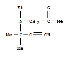 (9ci)-1-[(1,1-二甲基-2-丙炔)乙基氨基]-2-丙酮结构式_725679-02-7结构式