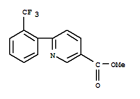 6-(2-(三氟甲基)苯基)烟酸结构式_726136-58-9结构式