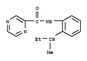 (9CI)-N-[2-(1-甲基丙基)苯基]-吡嗪羧酰胺结构式_726198-30-7结构式