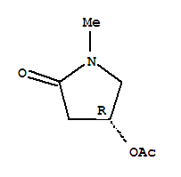 (4r)-(9ci)-4-(乙酰基氧基)-1-甲基-2-吡咯烷酮结构式_726204-06-4结构式