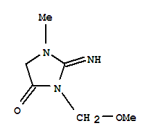 4-Imidazolidinone,2-imino-3-(methoxymethyl)-1-methyl-(9ci) Structure,727647-67-8Structure