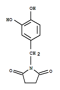 (9ci)-1-[(3,4-二羟基苯基)甲基]-2,5-吡咯烷二酮结构式_727657-08-1结构式