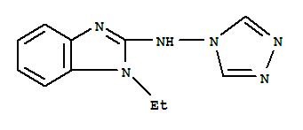 1H-benzimidazol-2-amine,1-ethyl-n-4h-1,2,4-triazol-4-yl-(9ci) Structure,727687-85-6Structure