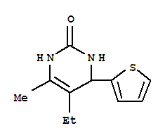 (9ci)-5-乙基-3,4-二氢-6-甲基-4-(2-噻吩)-2(1H)-嘧啶酮结构式_728004-19-1结构式