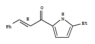 (2e)-(9ci)-1-(5-乙基-1H-吡咯-2-基)-3-苯基-2-丙烯-1-酮结构式_728008-72-8结构式