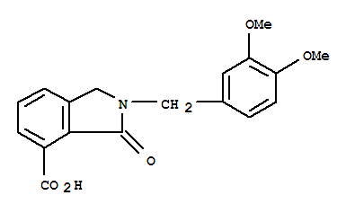 2-(3,4-Dimethoxybenzyl)-3-oxoisoindoline-4-carboxylic acid Structure,728024-39-3Structure