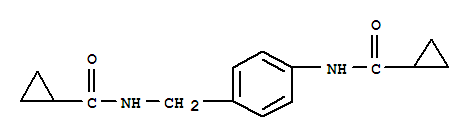 n-[4-[[(环丙基羰基)氨基]甲基]苯基]-环丙烷羧酰胺结构式_728027-35-8结构式