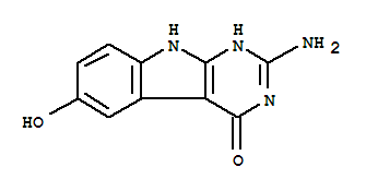 4H-pyrimido[4,5-b]indol-4-one, 2-amino-1,9-dihydro-6-hydroxy-(9ci) Structure,728880-57-7Structure