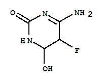 2(1H)-pyrimidinone,4-amino-5-fluoro-5,6-dihydro-6-hydroxy-(9ci) Structure,72939-80-1Structure