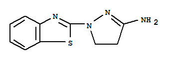 1H-pyrazol-3-amine,1-(2-benzothiazolyl)-4,5-dihydro-(9ci) Structure,73031-62-6Structure