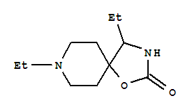 (9ci)-4,8-二乙基-1-噁-3,8-二氮杂螺[4.5]癸烷-2-酮结构式_730911-77-0结构式