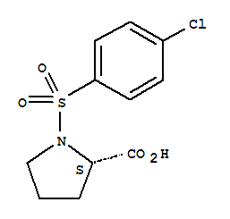 1-(4-Chloro-benzenesulfonyl)-pyrrolidine-2-carboxylic acid Structure,73096-27-2Structure