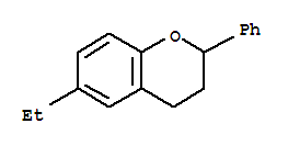 2H-1-benzopyran,6-ethyl-3,4-dihydro-2-phenyl-(9ci) Structure,73110-95-9Structure