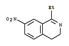 (9ci)-1-乙基-3,4-二氢-7-硝基-异喹啉结构式_731764-46-8结构式