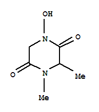 (9ci)-1-羟基-3,4-二甲基-2,5-哌嗪二酮结构式_73198-64-8结构式