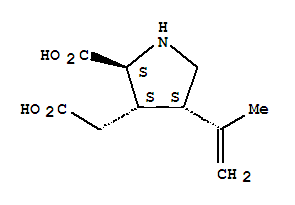 (2R,3S,4S)-rel-2-Carboxy-4-(1-Methylethenyl)-3-Pyrrolidineacetic Acid Structure,73209-05-9Structure