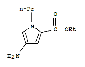 (9ci)-4-氨基-1-丙基-1H-吡咯-2-羧酸乙酯结构式_732221-39-5结构式