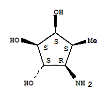 1,2,3-Cyclopentanetriol, 4-amino-5-methyl-, (1s,2s,3s,4r,5s)-(9ci) Structure,732308-70-2Structure