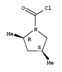 顺式-(9ci)-2,4-二甲基-1-吡咯烷羰酰氯结构式_73291-04-0结构式