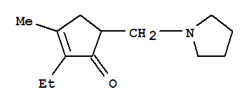 (9ci)-2-乙基-3-甲基-5-(1-吡咯烷甲基)-2-环戊烯-1-酮结构式_732930-12-0结构式