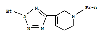 Pyridine, 3-(2-ethyl-2h-tetrazol-5-yl)-1,2,5,6-tetrahydro-1-propyl-(9ci) Structure,732963-48-3Structure