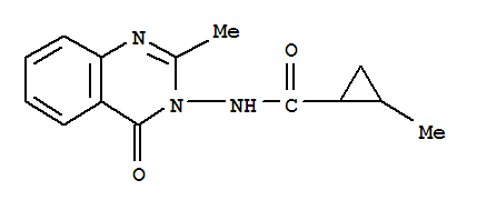 2-甲基-n-(2-甲基-4-氧代-3(4h)-喹唑啉)-环丙烷羧酰胺结构式_732992-32-4结构式