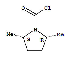 顺式-(9ci)-2,5-二甲基-1-吡咯烷羰酰氯结构式_73301-09-4结构式