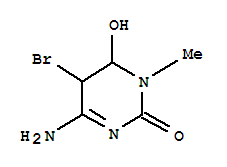 2(1H)-pyrimidinone,4-amino-5-bromo-5,6-dihydro-6-hydroxy-1-methyl-,trans-(9ci) Structure,734489-50-0Structure