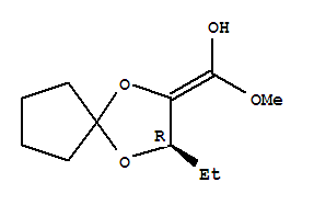 Methanol, (3-ethyl-1,4-dioxaspiro[4.4]non-2-ylidene)methoxy-, (r)-(9ci) Structure,734497-47-3Structure