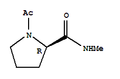 2-Pyrrolidinecarboxamide,1-acetyl-n-methyl-,(r)-(9ci) Structure,73462-80-3Structure