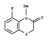 2H-1,4-benzothiazine-3(4h)-thione, 5-fluoro-4-methyl- Structure,73500-71-7Structure