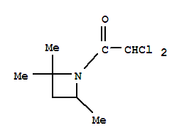 (9ci)-1-(二氯乙酰基)-2,2,4-三甲基-氮杂丁烷结构式_73512-39-7结构式