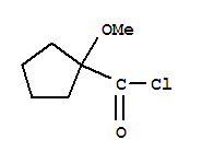Cyclopentanecarbonyl chloride, 1-methoxy-(9ci) Structure,73555-14-3Structure