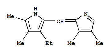 (9ci)-2-[(3,4-二甲基-2H-吡咯-2-基)甲基]-3-乙基-4,5-二甲基-1H-吡咯结构式_736076-80-5结构式