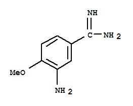 Benzenecarboximidamide, 3-amino-4-methoxy-(9ci) Structure,736094-85-2Structure