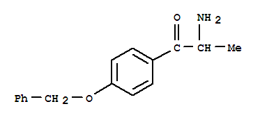  2-氨基-1-[4-(苯基甲氧基)苯基]-1-丙酮结构式_736108-17-1结构式