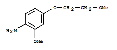 Benzenamine, 2-methoxy-4-(2-methoxyethoxy)-(9ci) Structure,736133-48-5Structure