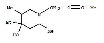 (9ci)-1-(2-丁炔基)-4-乙基-2,5-二甲基-4-羟基哌啶结构式_736865-39-7结构式