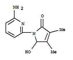 (9ci)-1-(6-氨基-2-吡啶)-1,5-二氢-5-羟基-3,4-二甲基-2H-吡咯-2-酮结构式_736878-67-4结构式