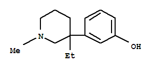 (9CI)-3-(3-乙基-1-甲基-3-哌啶基)-苯酚结构式_736887-82-4结构式