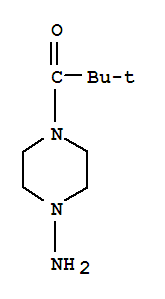 (9ci)-4-(2,2-二甲基-1-氧代丙基)-1-哌嗪胺结构式_73742-60-6结构式