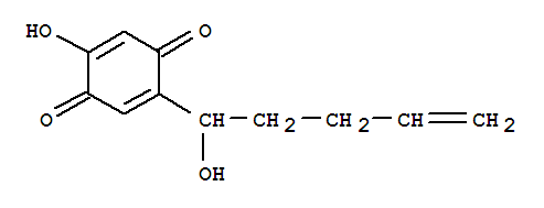 2,5-Cyclohexadiene-1,4-dione,2-hydroxy-5-(1-hydroxy-4-pentenyl)-(9ci) Structure,73827-93-7Structure